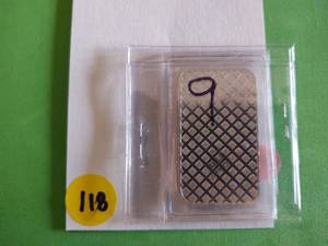 lot 118 image: One Troy ounce Highland Mint Morgan Design .999 Silver Bar