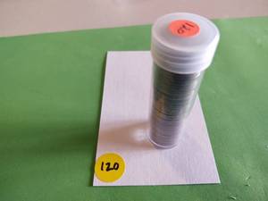 lot 120 image: Forty mixed full date Buffalo Nickles in Las Vegas slot machine tube