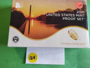 lot 124 image: 2015 14-coin US Mint Proof Set
