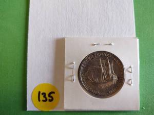 lot 135 image: 1920 Pilgrim Commemorative Half Dollar - AU Condition