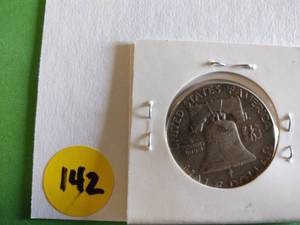 lot 142 image: 1949 P Franklin Half Dollar