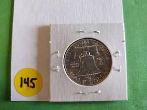 lot 145 image: 1951 P Franklin Half Dollar - AU Condition