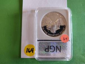 lot 164 image: 1992 S NGP American Silver Eagle PR 70 DCAM