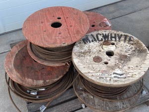lot 25 image: (4) Spools Of Steel Cable