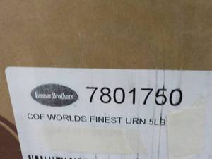 lot 49 image: 5 lb. Bag Farmer Brothers Worlds Fi...