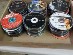 lot 93 image: 300 or so CDs, Games, DVDs and Audi...
