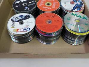 lot 96 image: 300 or so CDs, Games, DVDs and Audi...