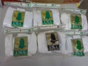 lot 153 image: 6 packs made in USA Sports Socks- s...