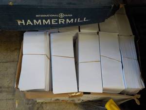 lot 163 image: Large box of 3 and 9 pads of Pape...