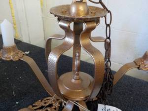 lot 123 image: Candelabra over 100 years old- ligh...
