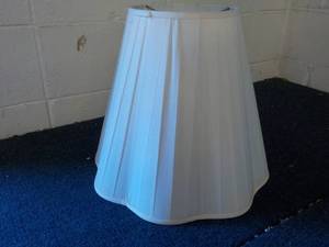 lot 170 image: White 15 tall Lampshade...