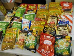 lot 175 image: Box of Snacks some past date...