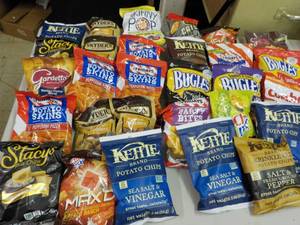 lot 176 image: Box of Snacks some past date...