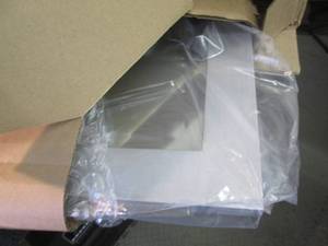 lot 22 image: 19.5 in. x 23.5 in. Brushed Nickel ...