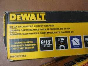 lot 96 image: 4 Boxes Dewalt 20-Gauge 916 in. L...