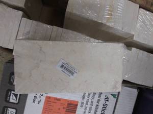 lot 106 image: 10 packs Jeffrey Court Creama 3x6 i...