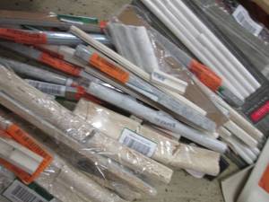 lot 108 image: Large Lot of Assorted Trim Tile, Wa...