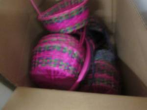 lot 135 image: Lot of Large Woven Easter Baskets...