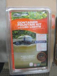 lot 153 image: Container Fountain Kit with Led Lig...