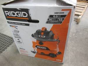 lot 161 image: Ridgid 14 Gal. 6.0-Peak HP NXT Wet...