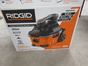 lot 165 image: Ridgid 4 Gal. 5.0-Peak HP Portable ...