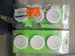 lot 187 image: 2 Commercial Electric 3-Light LED W...