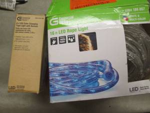 lot 204 image: CE 8 ft Tape Light, 16 Ft LED Rope ...