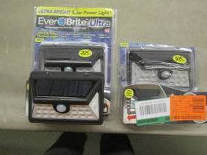 lot 221 image: 3 Everbrite Black Motion Activated ...