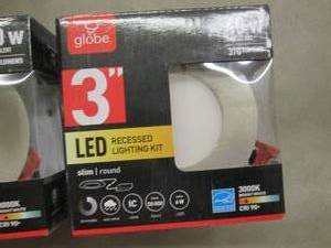 lot 236 image: 3 Globe Electric Designer Ultra Sli...