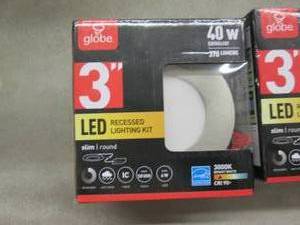 lot 237 image: 3 Globe Electric Designer Ultra Sli...