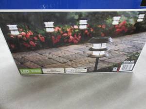 lot 247 image: 6 Hampton Bay LED Solar Pathway Lig...