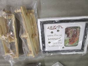 lot 282 image: 2-Set of 2 Accordion Style Wood Exp...