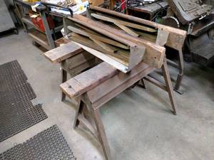 lot 179 image: (4) Folding Saw Horses...
