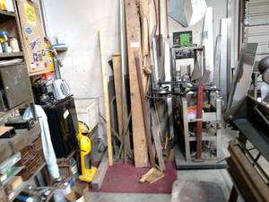 lot 182 image: Asstd Metals, Wood & Conduit Bende...