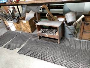 lot 185 image: Asstd Metal in Boxes Under Bench...