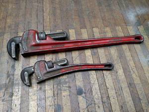 lot 83 image: (2) Pipe Wrenches...