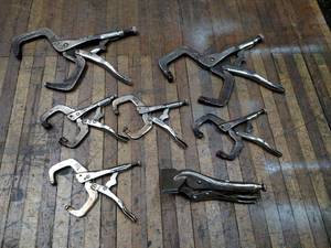 lot 85 image: (7) Vise Grip Clamps...