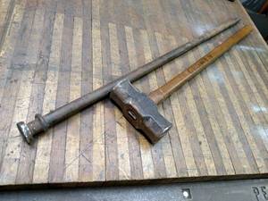 lot 115 image: 3 Steel Stake & Sledge Hammer