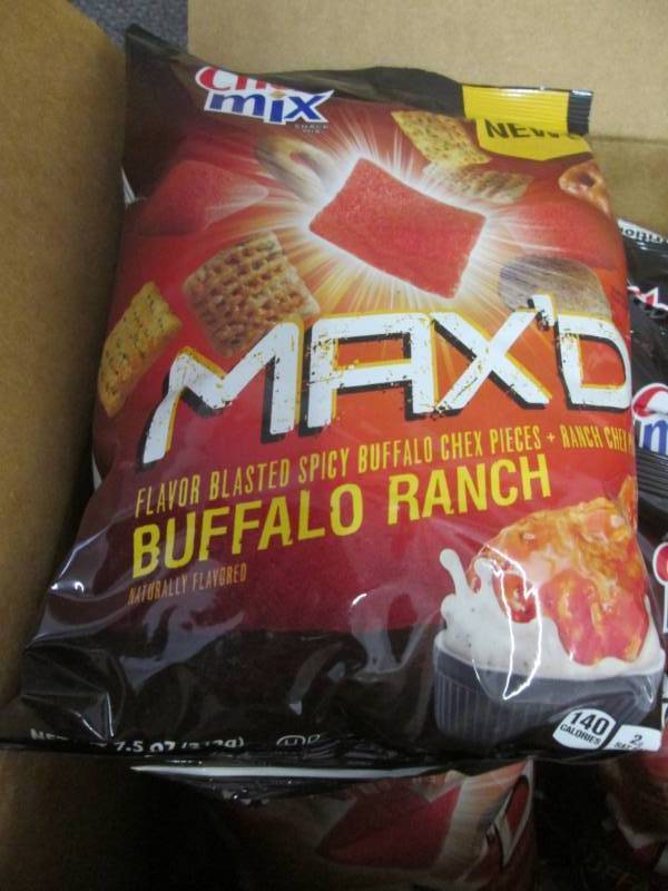 Case of 8- 7.5 oz Bags Chex Mix Max...