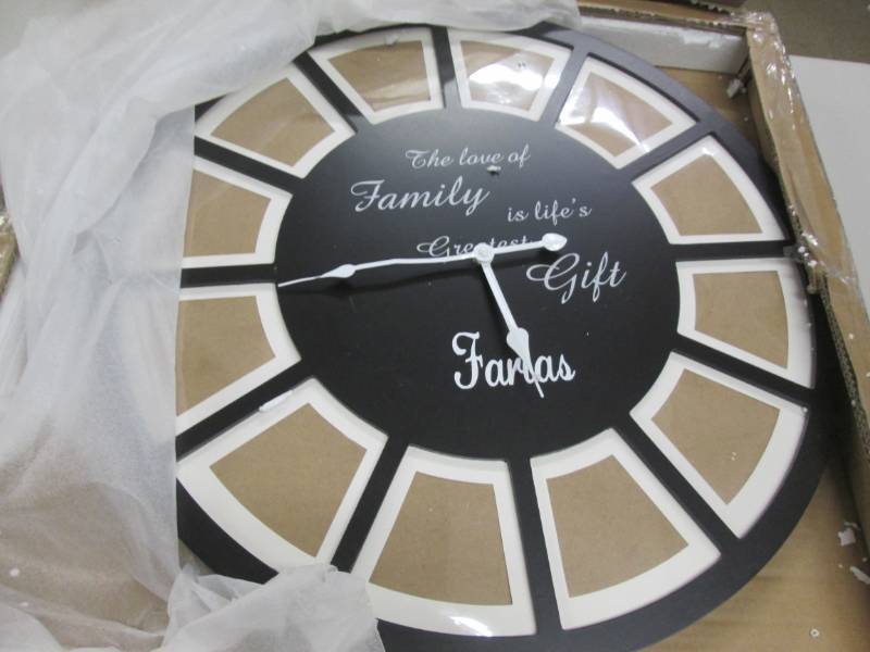 Personalized Photo Frame Clock open...