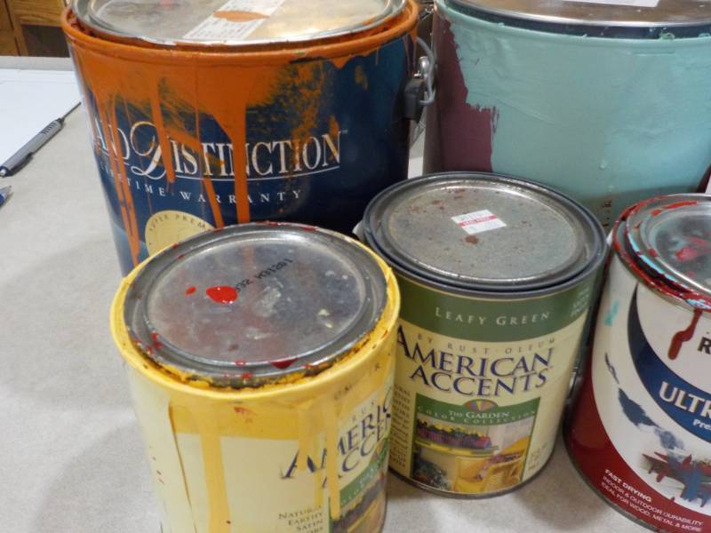 Lot of Paint- each one is partially...