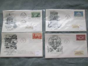 (4) First Day Issue Stamps See Photos