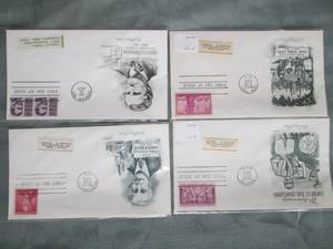 (4) First Day Issue Stamps See Photos