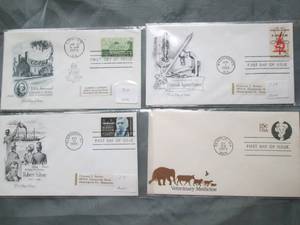 (4) First Day Issue Stamps See Photos