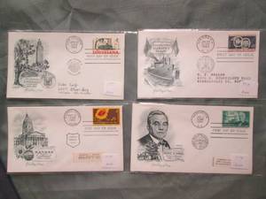 (4) First Day Issue Stamps See Photos