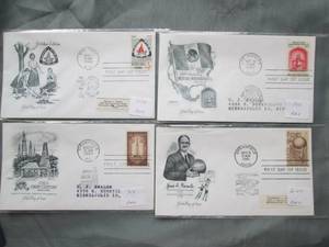 (4) First Day Issue Stamps See Photos