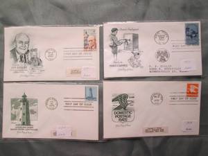 (4) First Day Issue Stamps See Photos