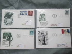 (4) First Day Issue Stamps See Photos
