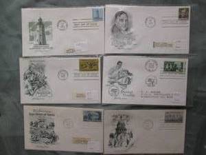 (6) First Day Issue Stamps See Photos