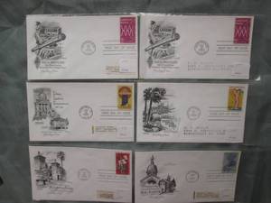 (6) First Day Issue Stamps See Photos